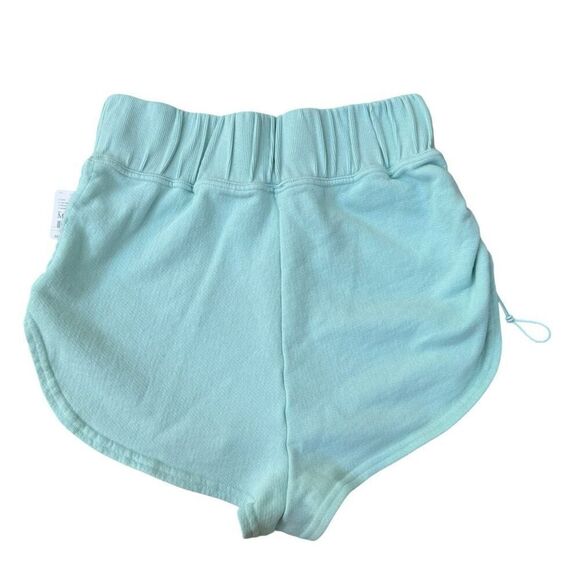 Free People FP Movement 100% cotton cinched shorts in blue clear skies Sz M NWT - Picture 4 of 9